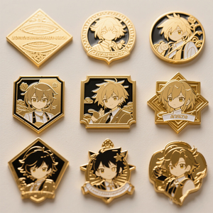 Broches élégantes en métal émaillé double face pour récompenses de club de luxe - Product Image 6