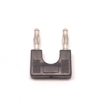Nickelé 4mm fiche banane cuivre Double rangée deux Joint Anti-court Double rangée deux adaptateur U Type prise parallèle