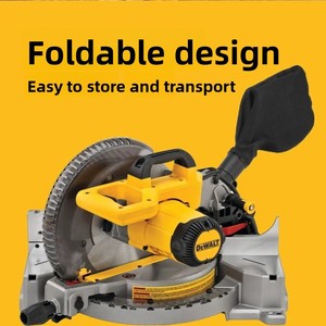   Scie à <span class=keywords><strong>onglet</strong></span> composée DWS713 1600W 10 pouces 5000 tr/min à simple biseau pour coupes d'angle - Product Image 3