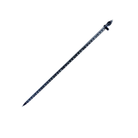 Poteau télescopique GNSS RTK Rover en fibre de carbone à 2 sections de 2m avec verrouillage pour l'arpentage