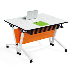 Bamboo Flip-Fold Fireproof Training <strong>Table</strong> Multifunctional Mobile <strong>Meeting</strong> <strong>Guest</strong> - Product Image 5
