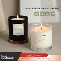 Bougie parfumée semi-artisanale en cire de soja mélangée, sans fumée, longue durée, pour chambre, salle de bain, cadeau – Qualité supérieure, vente en gros