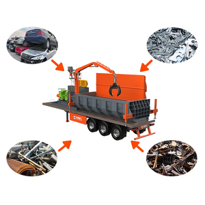 Compactadora Hidráulica de Chatarra de Automóviles Tipo Remolque, Máquina Compactadora de Metal para Chatarra para Uso en Chatarraferías - Product Image 4