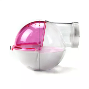 Mignon Hamster gerbille petit Pet Cage Tube salle de bains externe bain <span class=keywords><strong>bac</strong></span> à <span class=keywords><strong>sable</strong></span> en plastique chambre maison Animal jouet peut être externe acrylique - Product Image 1