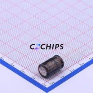 Condensateur électrolytique en aluminium à montage traversant RXW471M1VBK-1016PT, composant à montage traversant THT, D10xL16mm 470uF 20% 35V 5mm - Product Image 2