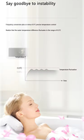 Dernière version en acier inoxydable mural chauffe-eau instantané salle de bain ensemble de douche chauffe-eau électrique instantané robinet de douche
