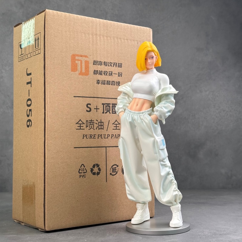 Figurine Dragon Ball Z C-18 Android 29cm – PVC De Qualité, édition Collection 2023