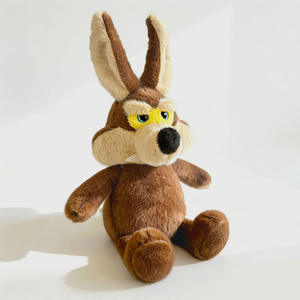 Boneka serigala lucu Linda berbahan kulit domba, mainan mewah Ulvi, boneka serigala abu-abu besar, hadiah tidur untuk anak-anak - Product Image 4