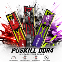Módulo de Memoria RAM DDR4 PUSKILL de 8GB, 16GB, 32GB UDIMM para PC de Escritorio para Juegos, 2666MHz, 3200MHz, 3600MHz, Actualización de Memoria de Alta Velocidad