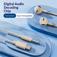 Earphone & Headphone Kabel Tipe C Baru, In-Ear Stereo Musik dengan Bass untuk Iphone, Headset Ponsel G01