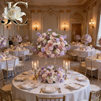 Centre de table en rose artificielle réaliste en soie OLERAY pour intérieur et extérieur, décoration de table de mariage, utilisation toute saison, pour les entreprises de location d'événements aux États-Unis