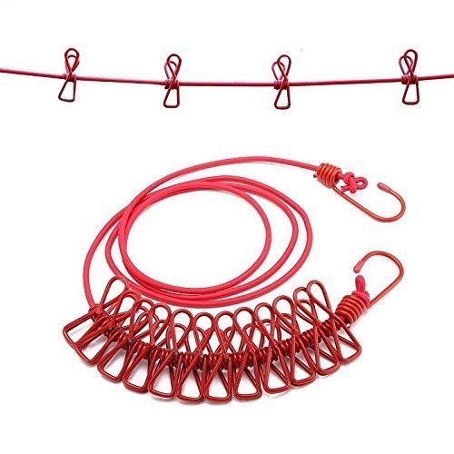 Portable Travel Retractable Elastic Clothesline Outdoor