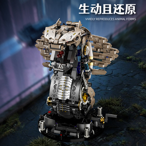 MJ13095 Ensemble de blocs de construction éducatifs créatifs semi-mécaniques <span class=keywords><strong>King</strong></span> Cobra pour enfants, <span class=keywords><strong>jouet</strong></span> de collection en plastique Juguetes - Product Image 5