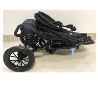Usine fournisseur Européen imperméable gonflable de 16 pouces grandes roues jogger bébé système de voyage de poussette