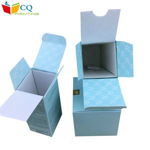Caja <span class=keywords><strong>de</strong></span> embalaje <span class=keywords><strong>de</strong></span> papel corrugado ecológico personalizada para cosméticos, caja <span class=keywords><strong>de</strong></span> papel plegable con doble cierre inferior personalizada para el cuidado <span class=keywords><strong>de</strong></span> la piel. - Product Image 5