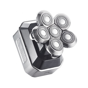 <span class=keywords><strong>Afeitadora</strong></span> eléctrica de <span class=keywords><strong>cabeza</strong></span> de aluminio para hombre, máquina de afeitar de <span class=keywords><strong>cabeza</strong></span> rotativa, resistente al agua, recargable - Product Image 1