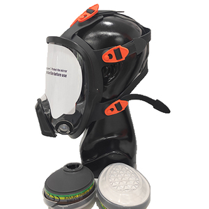<span class=keywords><strong>Masque</strong></span> de cartouches de silicone complet <span class=keywords><strong>noir</strong></span> <span class=keywords><strong>masque</strong></span> de torchage de gaz de pollution de gaz avec doubles filtres - Product Image 5