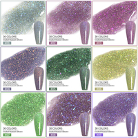HONEY GIRL OEM Vente en gros UV Gel vernis à ongles Disco Crushed Shinny Bling Diamond Fluorescent Powder Glitter Gel Nail Supplies