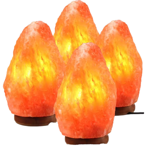 Lampe en verre de roche himalayenne naturelle avec 6 boules de massage chauffantes, pour table, usage domestique, tension 5V-240V, puissance 10W/15W/25W - Product Image 1