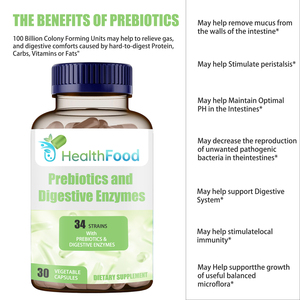 Suplemento Dietético en Cápsulas Vegetales OEM, Promueve la Digestión, Prebióticos y Enzimas Digestivas, Salud Intestinal - Product Image 3