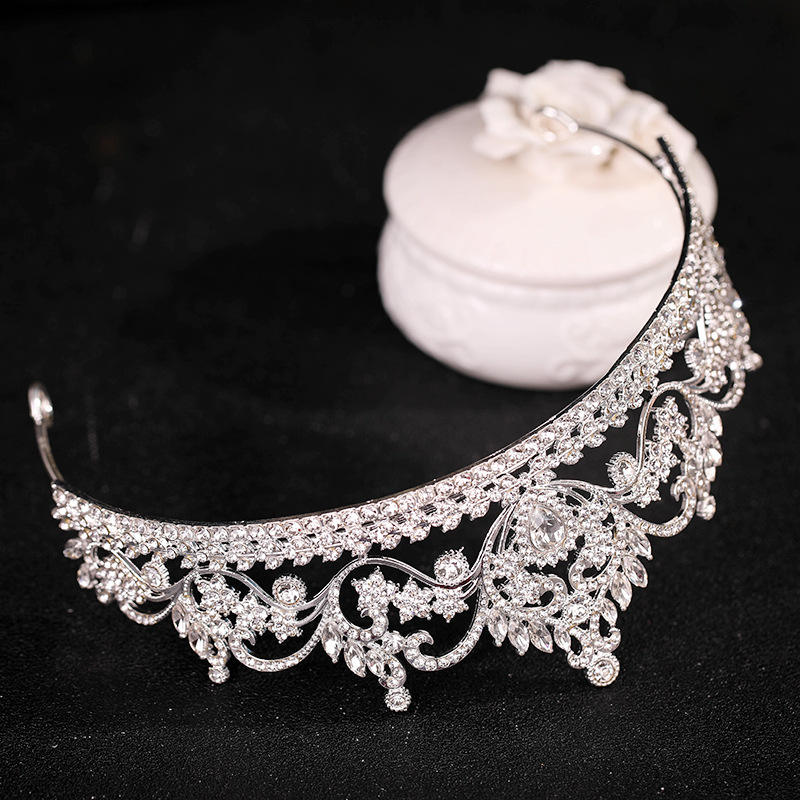 Diadema Sposa Con Strass - Tiara Regolabile Elfica Per Matrimoni, Cosplay E Feste - Foto 6