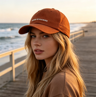 Gorra Profesional Personalizada y Cómoda de 6 Paneles con Visera Curva Bordada, 100% Algodón, para Estilo Urbano, Compatible con OEM y ODM