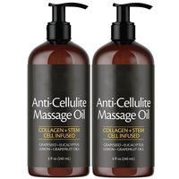 Huile de massage corporel anti-cellulite raffermissante et amincissante multi-usage pour adultes, infusée au citron, huile essentielle composée pour SPA