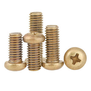 Tornillo Phillips de Cabeza Plana, Latón Antiguo, M3 M3.5, Tornillo de Máquina de Cabeza Botón, Perno Métrico - Product Image 6