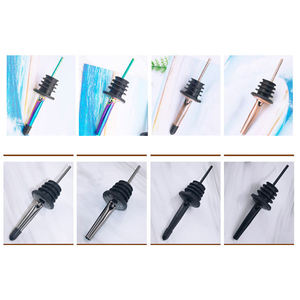 Giá thấp bán buôn thép không gỉ trọng dầu ô liu pourer Spout rượu chai tốc độ pourer rượu vang chai pourer - Product Image 5