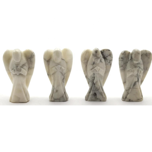 1 to 4 inch Wholesale Natural Pastel Stone Agate Rose Quartz Angel Clear Quartz Gemstone Crystal Angel - Product Image 4