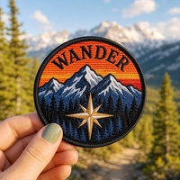 Offre Spéciale : Écussons Brodés Losanges en Gros – Scènes de Voyage, Ballons à Air Chaud, Aventure, Badges Personnalisés Brodés pour l'Extérieur