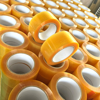 Adhesivo Acrílico Ecológico para Sellado de Cajas Individuales, Material BOPP de una Cara, Logotipo Personalizado, Transparente, Venta al Por Mayor de Fábrica