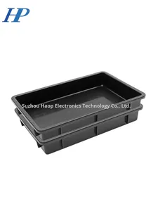 ถาดพลาสติกสี่เหลี่ยมสีดำป้องกันไฟฟ้าสถิตย์ สำหรับเก็บชิ้นส่วนอิเล็กทรอนิกส์แบบแบน สำหรับชิ้นส่วนกล้อง - Product Image 5