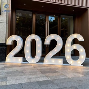 Letra 3D <span class=keywords><strong>de</strong></span> Metal <span class=keywords><strong>de</strong></span> 4 pies con Efecto Óptico <span class=keywords><strong>de</strong></span> Ilusión <span class=keywords><strong>de</strong></span> Abismo, Espejo Infinito para Cumpleaños, Bodas, Fiestas y Eventos - Product Image 6