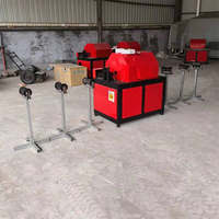 Machine automatique de décapage de la rouille des barres d'acier, polisseuse de détartrage pour barres d'armature pour chantier de construction