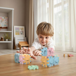 Rompecabezas Educativo de Silicona de 6 Caras, Juguete de Actividades <span class=keywords><strong>3D</strong></span>, Desarrollo de la Lógica para Niños, Interacción Padres-Hijos, Rompecabezas - Product Image 1