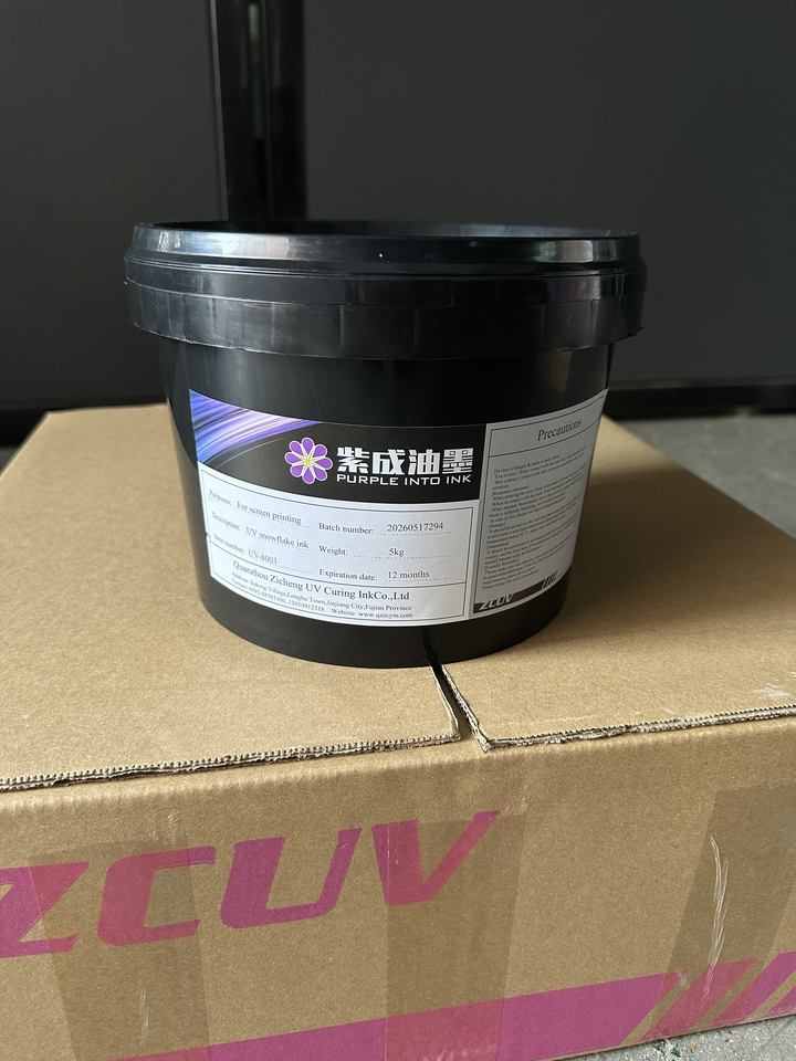 UV-8003 UV Snowflake Ink UV Screen Printing Wrinkle Ink Zicheng UV Ink ...
