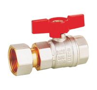 Vanne à boisseau sphérique manuelle OMANS D1012, en laiton, connexion BSP, taille de port 1/2"-1", personnalisable OEM, garantie 5 ans