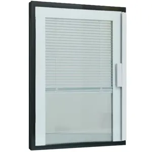 Internal integrated hollow glass built-in window magnetic blinds and shades at home