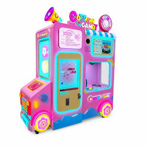 Automatic Cotton Candy Machine Commercial Vending Kiosk With Colorful Lighting And Vehicle Shaped Cabinet Design - Product Image 2