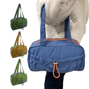 Fabrik Herstellung Top Qualität Hot Selling Kostenlose Probe Leicht recycelte benutzer definierte Damen handtasche mit Kordel zug Tasche