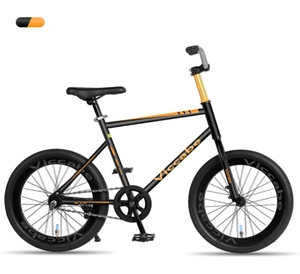 Bicicleta sin cola con cuadro de acero de alto carbono, rueda de 20 pulgadas, horquilla rígida sin suspensión, capacidad de carga de 150 kg, para uso en carretera y saltos en tierra. - Product Image 2