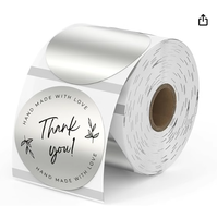 Label suhu holografik warna Label stiker termal untuk harga nama pencetak Label pengiriman