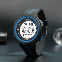 Jam Tangan Digital Outdoor Multifungsi Kronograf Alarm Tahan Air Fashion Sport Kustom DIRAY Layar Besar