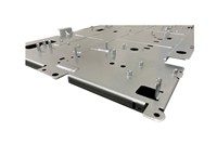 Service OEM disponible, pièces d'emboutissage en tôle CNC galvanisée à chaud SGCC 1,6 mm, usinage CNC, support d'écran LCD EP635-N08