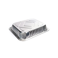 R32153A Plateau de papier d'aluminium rectangulaire jetable résistant aux hautes températures Plaque de feuille d'étain à usage intensif Extra Large Size