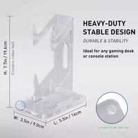 Support acrylique Transparent pour Joystick X box Switch PS3 PS4 PS5 contrôleur de jeu support d'affichage Joypad Base