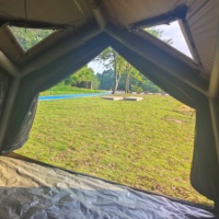 Tente gonflable d'air de cube de champignon extérieur de vente chaude pour le voyage pour des salons commerciaux