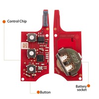 Última Llave Remota Xhorse XEB520EN de 2.ª Generación B5 con Super Chip XT57B de 3 Botones para VVDI Key Tool Max Pro, Actualización de XEB510EN