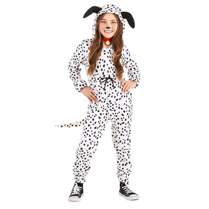 Disfraz de cachorro de 101 Dálmatas para niños y niñas, traje de actuación con estampado de lunares para juego de rol de animales - Product Image 1